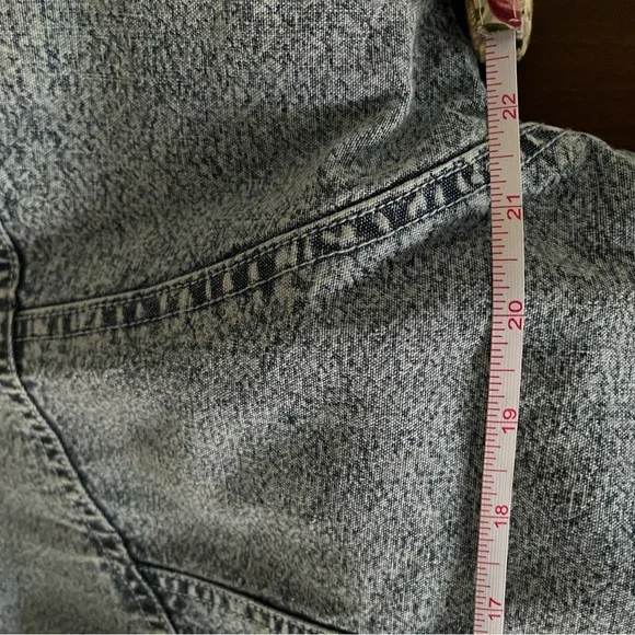 NWT Vintage Acid Wash Denim Jacket Fleece Lined Jean Anorak 80s Andy Johns - Picture 11 of 12